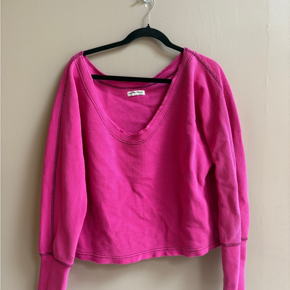 Women's Free People Pink Sweater Top